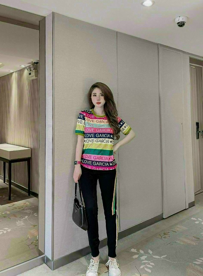 BỘ THỜI TRANG PHỐI HỌA TIẾT FENDI THÊU CAO CẤP-BTN439